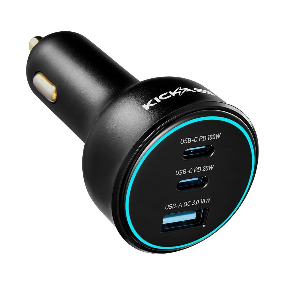 KickAss 100W Car Charger + 3 Way Cigarette Socket Splitter Bundle - Image 2