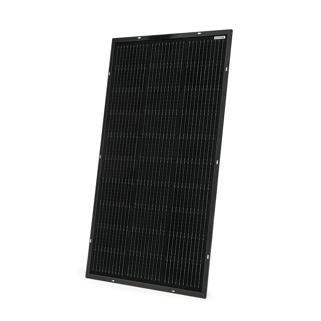 KickAss 12V 110W Ultra Slim Fixed Glass Solar Panel