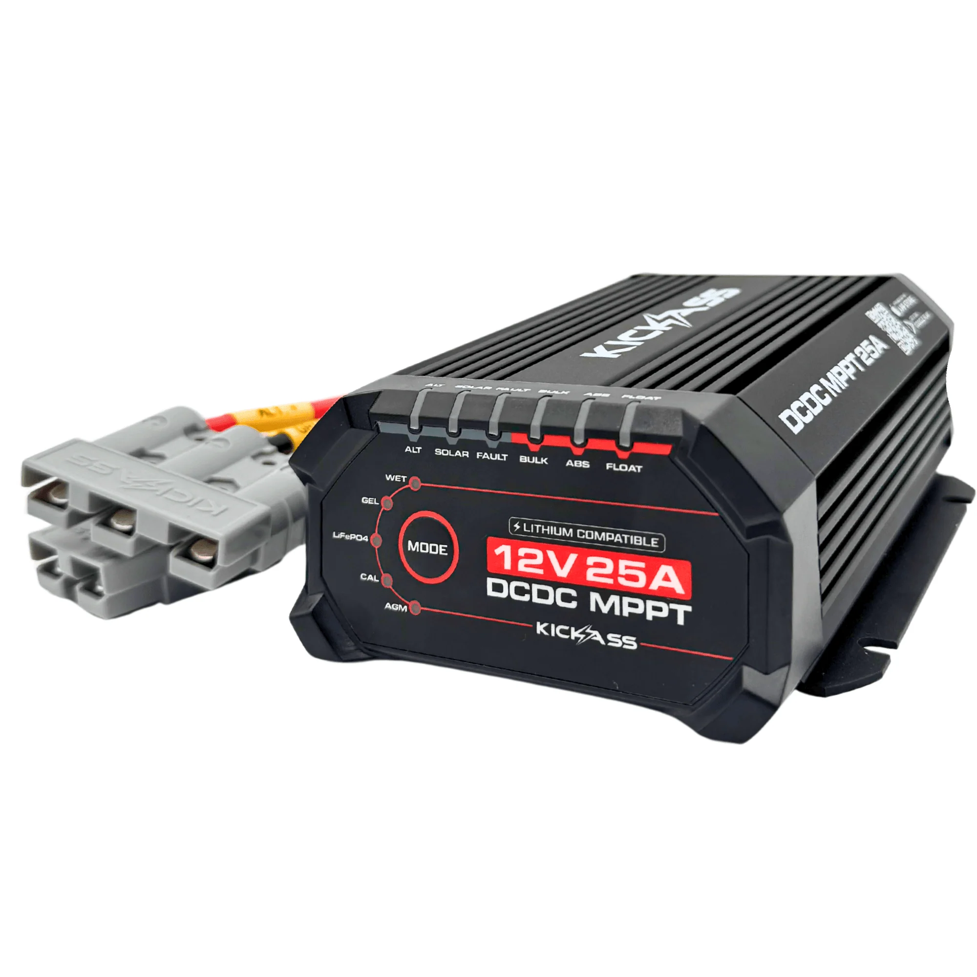 KickAss 12V 120Ah Slimline AGM Essentials Dual Battery Kit with 25A DCDC Charger, Wiring Kit and Maxi Fuse Holder - Image 3