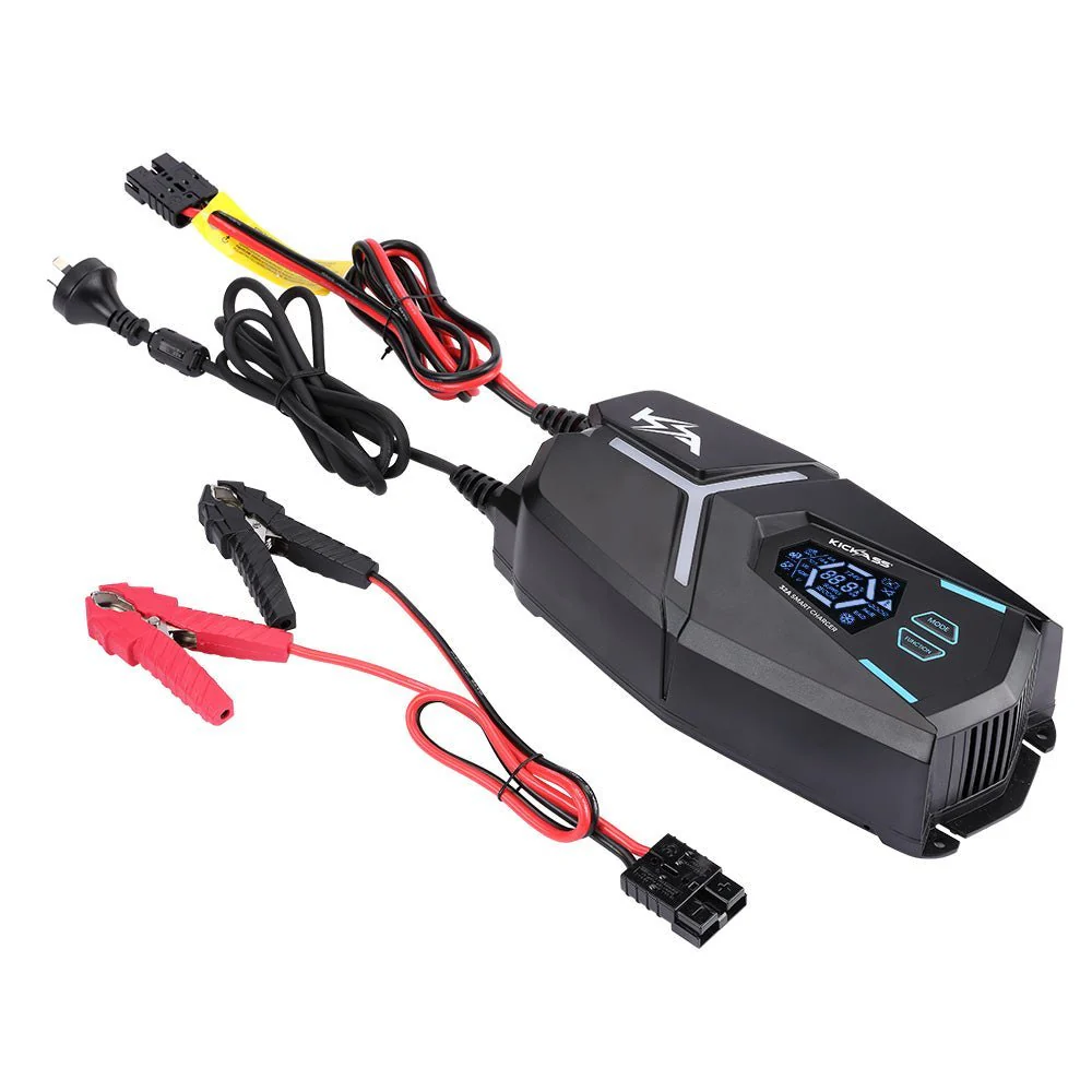 KickAss Twin 12V 170Ah Slimline Deep Cycle AGM Battery Bundle with 32A Charger & Linking Cables - 340Ah Total Capacity - Image 4