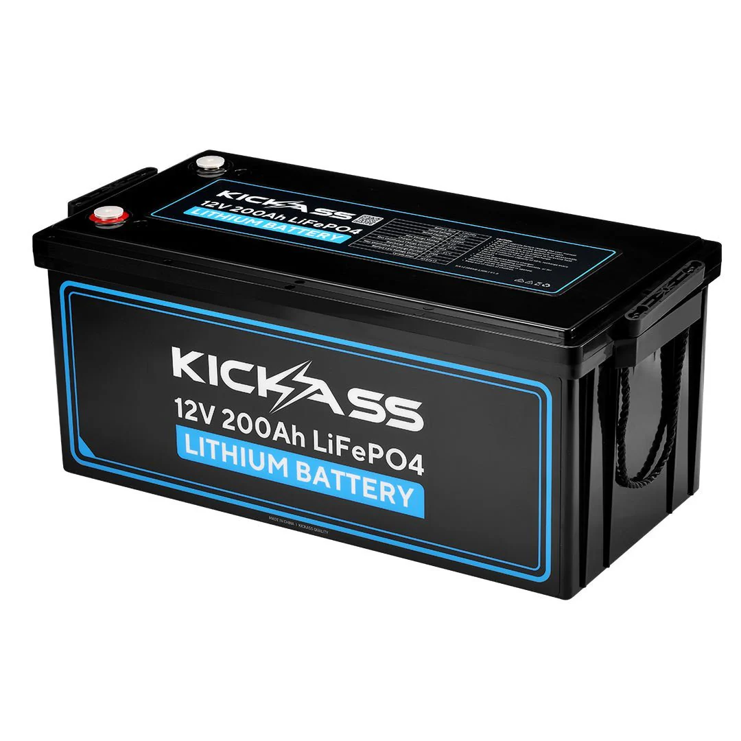 KickAss 12V 200Ah Lithium Deep Cycle Battery Bundle with Smart Shunt, Battery Tray and Power Connections Kit - Image 2