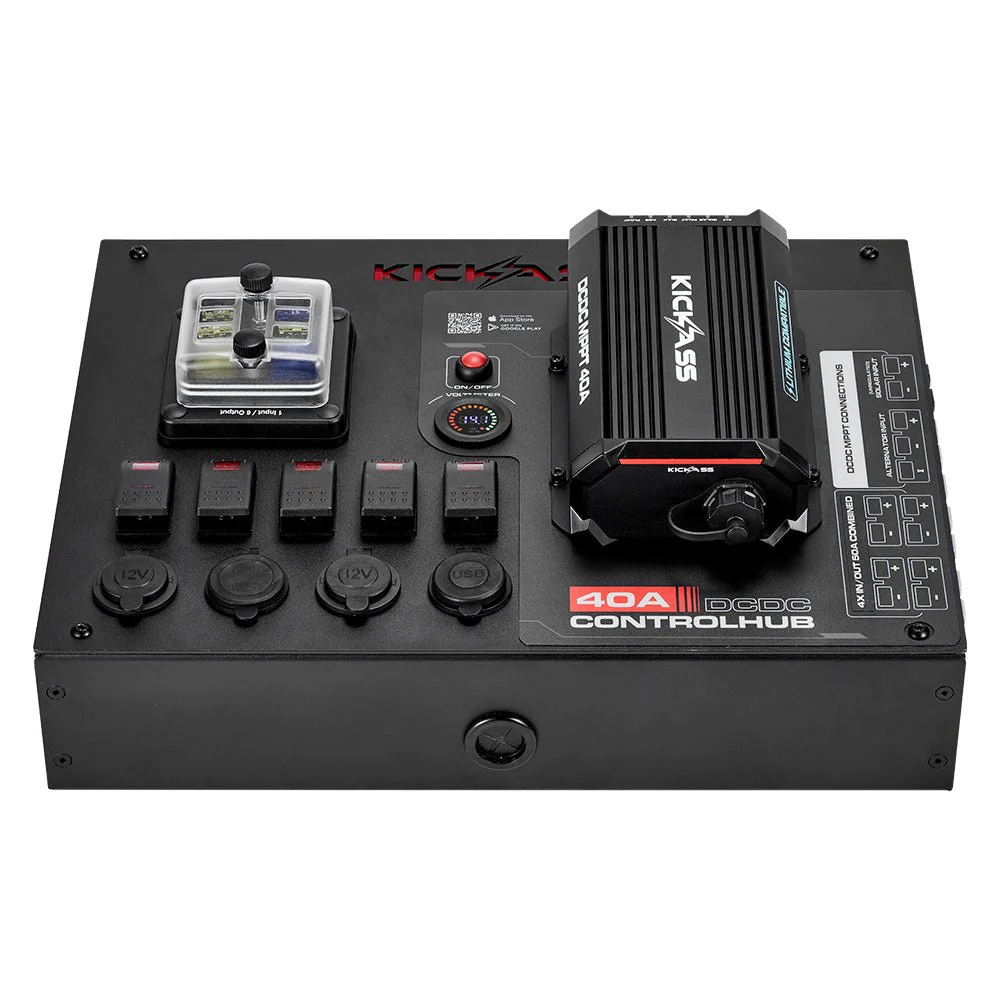 KickAss 12V Control Hub / Panel with Smart 40A DCDC Charger + Integrated Bluetooth - Image 6