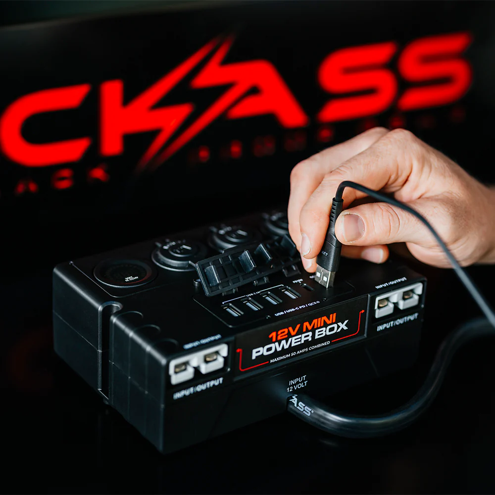 KickAss 12V Mini Control Box with 2 x Anderson, 6 x USB & 3 x Cig Sockets - Image 2