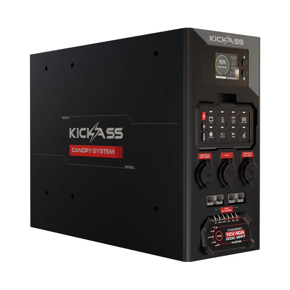 KickAss 12V Wireless Canopy Power System with 40A DCDC Charger + Integrated Bluetooth - Image 4