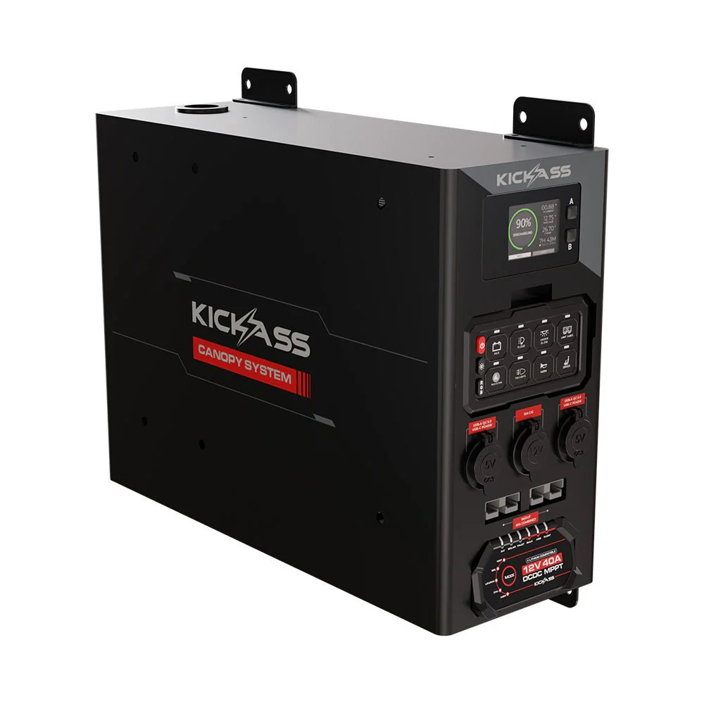 KickAss 12V Wireless Canopy Power System with 40A DCDC Charger + Integrated Bluetooth - Image 6