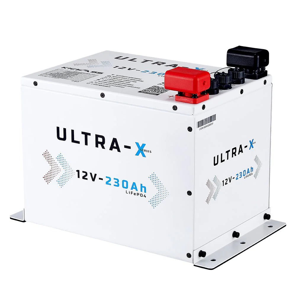 KickAss 230Ah Arctic White Compact Lithium Battery Bundle with 32A Smart Charger - Image 2