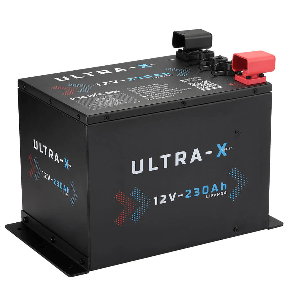 KickAss 230Ah Compact Lithium Dual Battery Kit with 40A DCDC Charger and Wiring Kit - Image 2