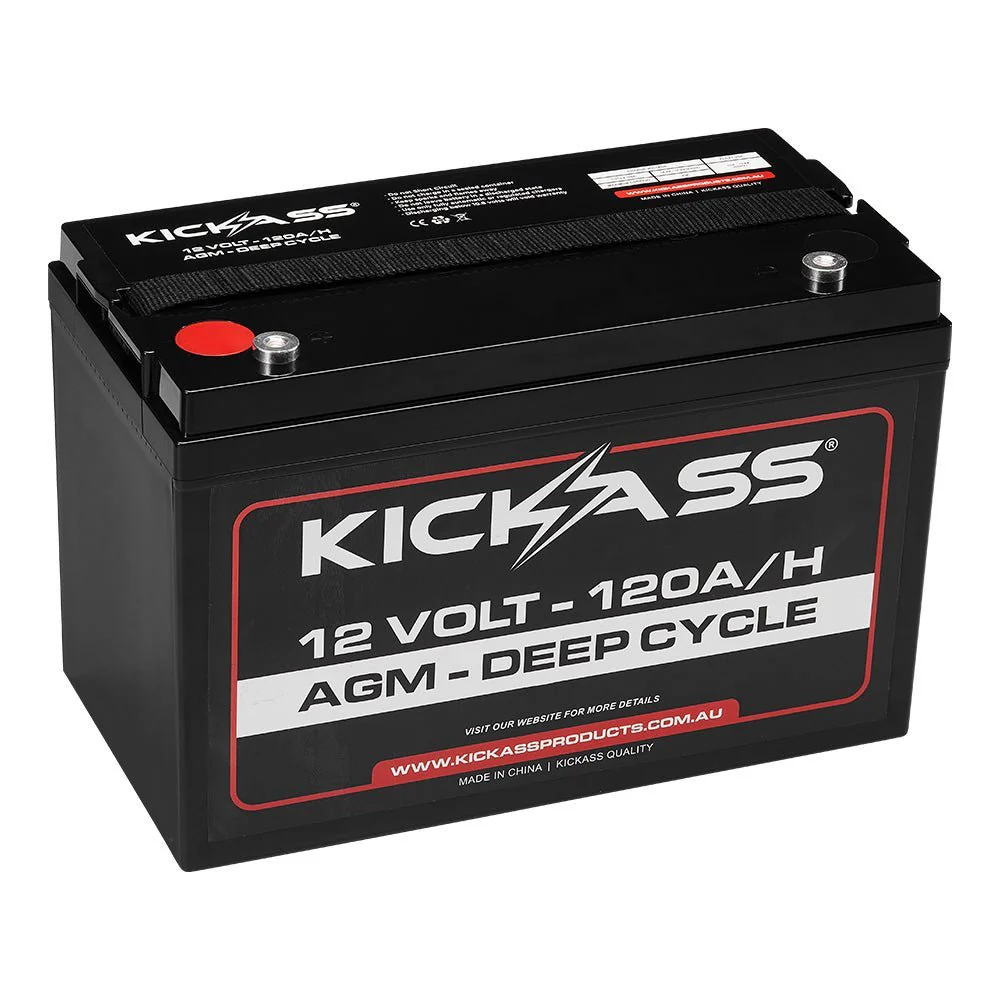 KickAss Battery Box with 25A DCDC Bundle with 120Ah AGM Battery, Tray, Wiring Kit and 22A Charger - Image 3