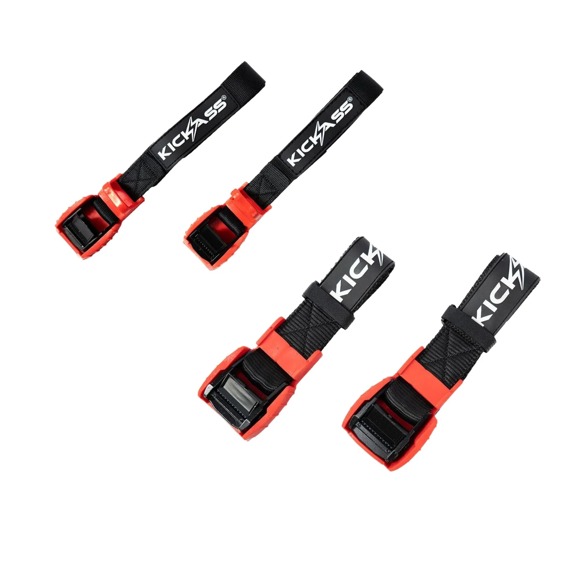 KickAss Cam Buckle Strap 38mm x 2.4m Pair + Cam Buckle Strap 25mm x 4.0m Pair Bundle