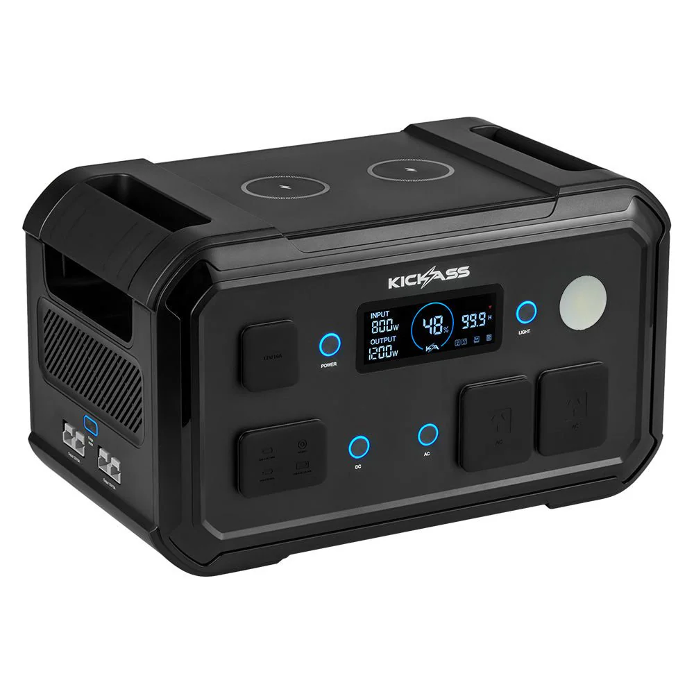 KickAss KickCharge 1200 LiFePO4 Power Station MKII Bundle with Starlink Mini and DC Power Cable - Image 2