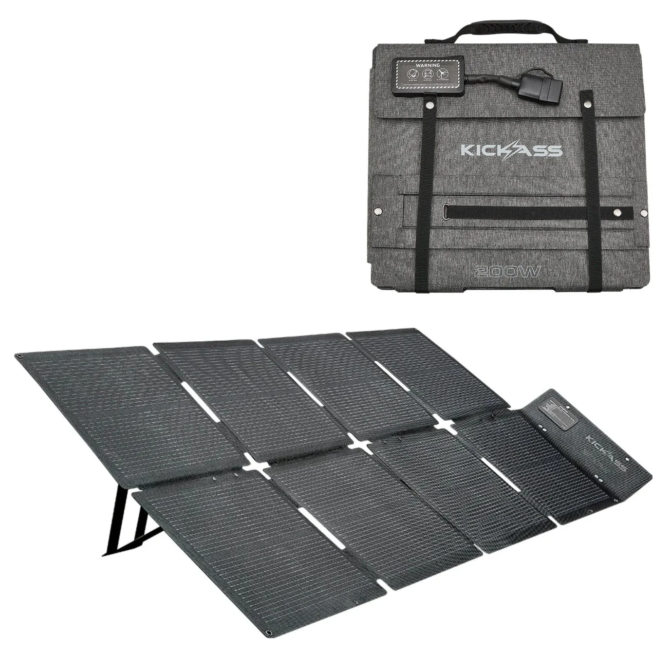 KickAss KickCharge 3000 Lithium Power Station, 200W DC Solar Blanket & 8B&S Extension Lead Bundle - Image 2