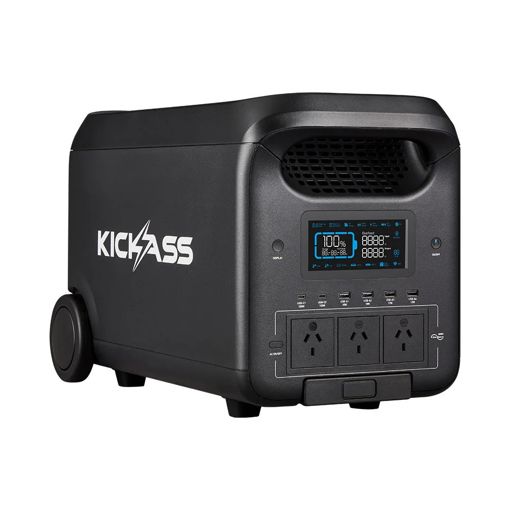 KickAss KickCharge 3000 Lithium Power Station - 3000W,  200Ah @ 12.8V