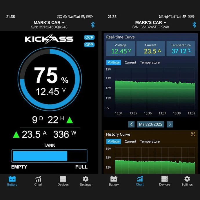 KickAss 600A Smart Shunt with Battery and Tank Monitor - Image 10