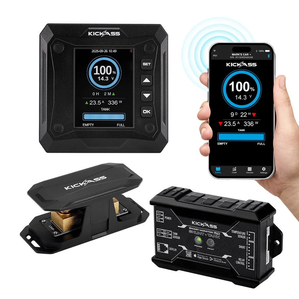 KickAss 600A Smart Shunt with Battery and Tank Monitor - Image 3